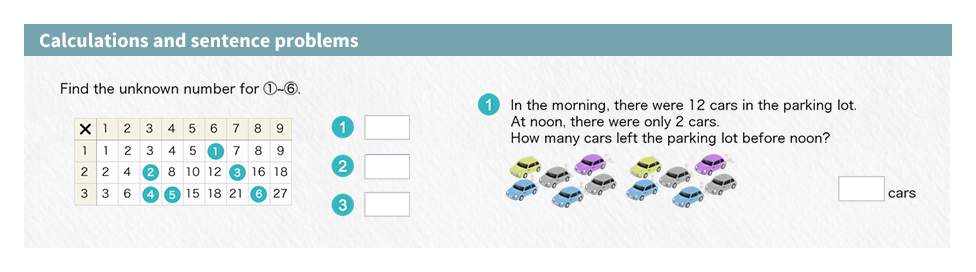 Calculations and sentence problems